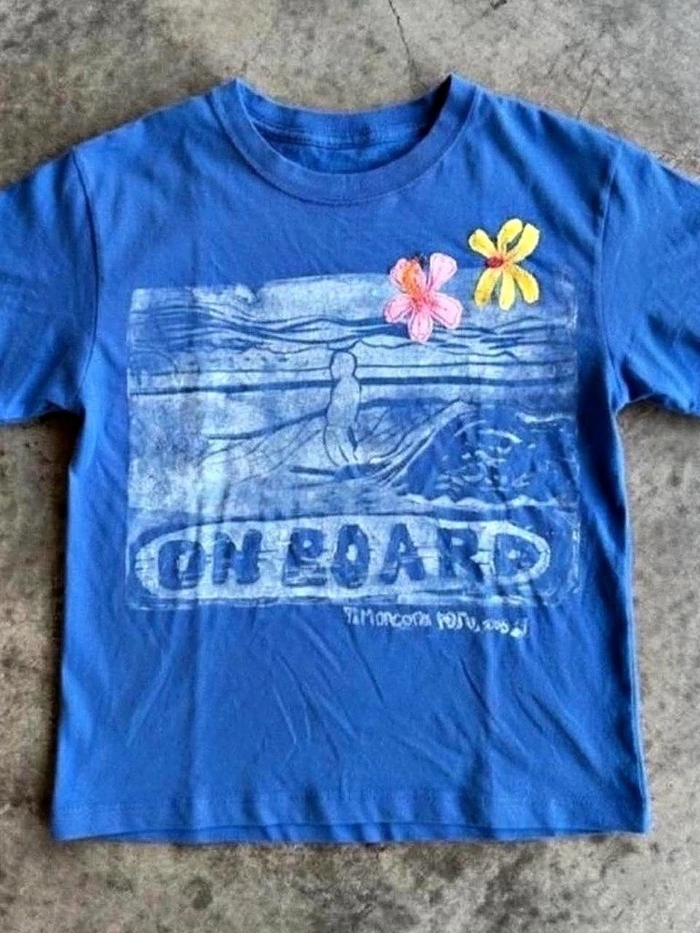 Royal Blue Graphic Short Sleeve T-Shirt